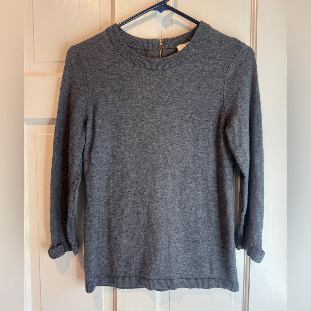Kate Spade Grey Wool and Cashmere Knit Sweater